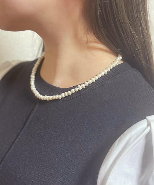 BROTHERHOOD（ブラザーフッド）の「【earyear】アーティフィシャル パールプレーン ネックレス（ネックレス・レディース・ゴールド・FREE）」の16枚目の写真