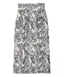 ボタニカルカットジャガードスカート