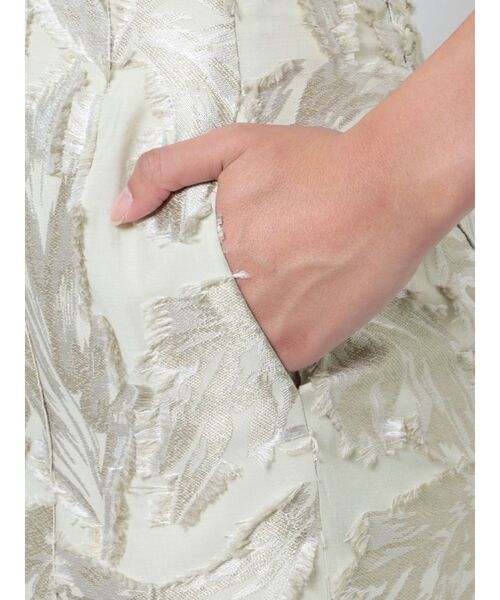 LAGUNAMOON（ラグナムーン）の「ボタニカルカットジャガードスカート（スカート・レディース・ベージュ/ブラック・SMALL/MEDIUM）」の6枚目の写真