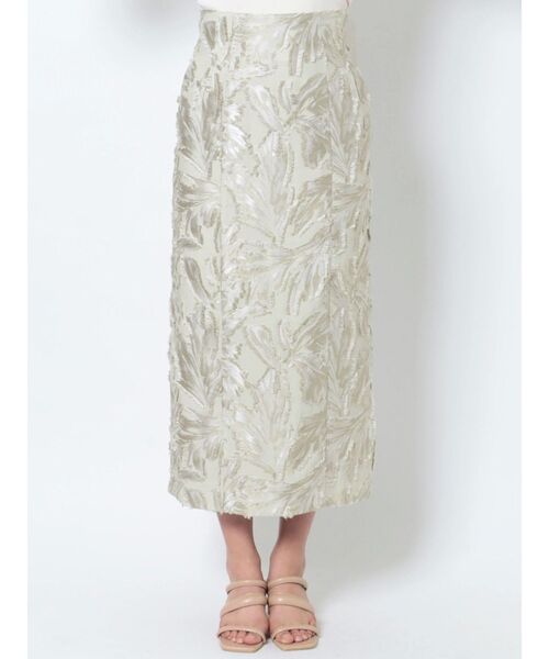 LAGUNAMOON（ラグナムーン）の「ボタニカルカットジャガードスカート（スカート・レディース・ベージュ/ブラック・SMALL/MEDIUM）」の22枚目の写真