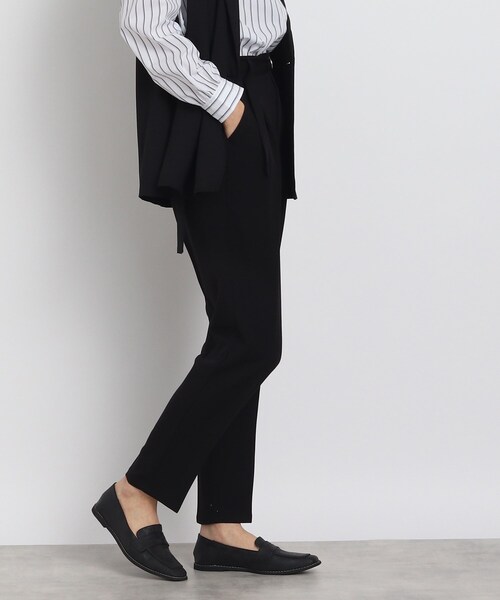 DRESKIP(ドレスキップ)の「◆ハイウエストベルト付テーパードパンツ(その他パンツ・レディース・ベージュ/レモンイエロー/ブラック・03/02/04)」の2枚目の写真