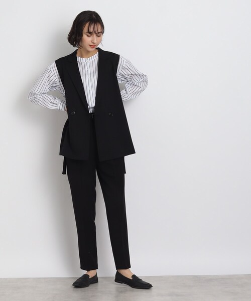 DRESKIP(ドレスキップ)の「◆ハイウエストベルト付テーパードパンツ(その他パンツ・レディース・ベージュ/レモンイエロー/ブラック・03/02/04)」の15枚目の写真