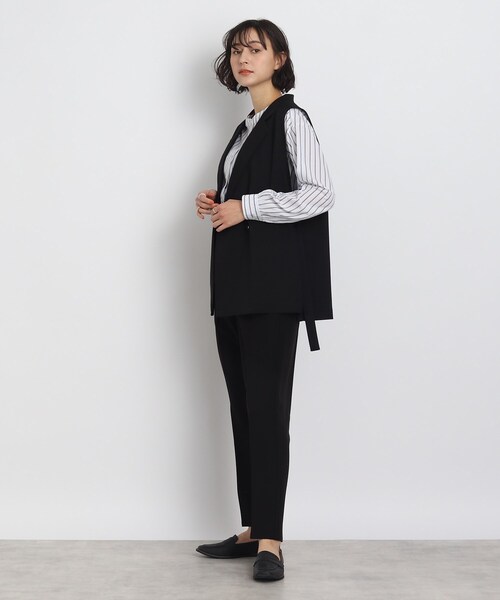 DRESKIP(ドレスキップ)の「◆ハイウエストベルト付テーパードパンツ(その他パンツ・レディース・ベージュ/レモンイエロー/ブラック・03/02/04)」の16枚目の写真