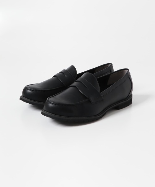 SENSE OF PLACE by URBAN RESEARCH（センスオブプレイスバイアーバンリサーチ）の「『防水』フェイクレザーコインローファー（ローファー・メンズ・ブラック・MEDIUM/LARGE）」の3枚目の写真