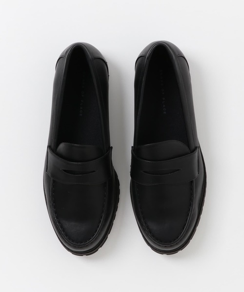 SENSE OF PLACE by URBAN RESEARCH（センスオブプレイスバイアーバンリサーチ）の「『防水』フェイクレザーコインローファー（ローファー・メンズ・ブラック・MEDIUM/LARGE）」の7枚目の写真