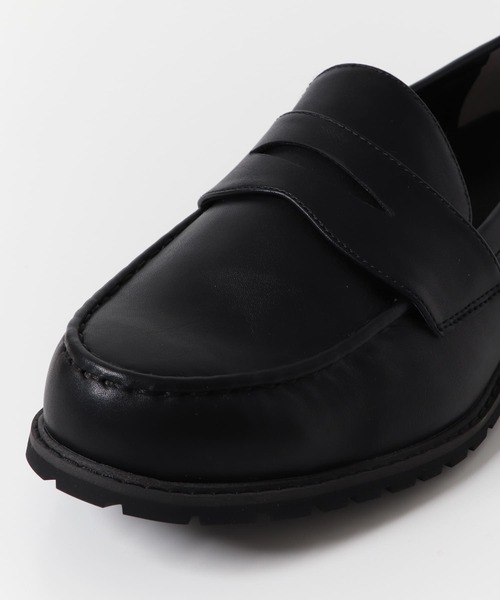 SENSE OF PLACE by URBAN RESEARCH（センスオブプレイスバイアーバンリサーチ）の「『防水』フェイクレザーコインローファー（ローファー・メンズ・ブラック・MEDIUM/LARGE）」の10枚目の写真