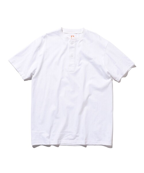 BEAMS PLUS（ビームスプラス）の「BEAMS PLUS / 2Pパック ヘンリーネック Tシャツ（Tシャツ/カットソー・メンズ・ホワイト・L/S/XL/M）」の6枚目の写真