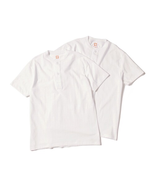 BEAMS PLUS（ビームスプラス）の「BEAMS PLUS / 2Pパック ヘンリーネック Tシャツ（Tシャツ/カットソー・メンズ・ホワイト・L/S/XL/M）」の18枚目の写真