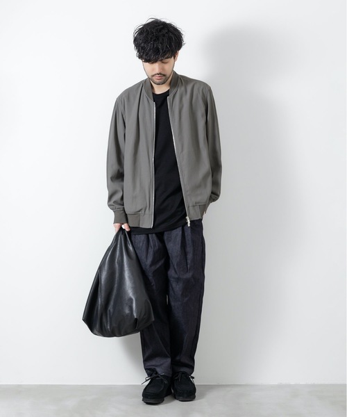 ATTACHMENT コットンストレッチデニム ベルテッド S 1 ベルト付き ATTACHMENT コットンストレッチデニム ベルテッド S 1 ベルト