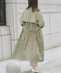 Chez toi | BACKカットワークレーストレンチコート(トレンチコート)