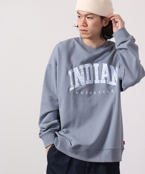INDIAN(インディアン)の「INDIAN BIGトレーナー(スウェット・メンズ・グリーン/ホワイト系その他2/ブラック系その他3/グリーン系その他2/グリーン系その他3/グレイッシュベージュ/ブラック系その他/グレー系その他2・XL/M/L)」の4枚目の写真