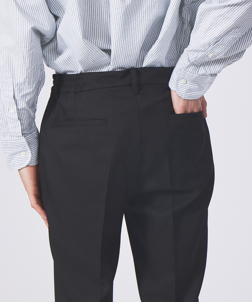 ABAHOUSE GRAY(アバハウスグレイ)の「【セットアップ対応】ポリカルゼ イージー スラックス(スラックス・メンズ・チャコールグレー/ブラック/ベージュ/サックスブルー・46/48)」の8枚目の写真