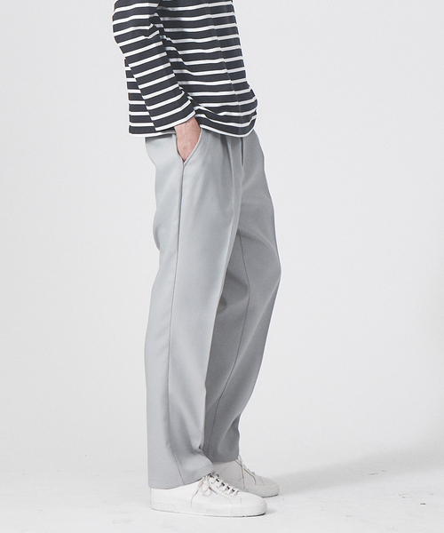 ABAHOUSE GRAY(アバハウスグレイ)の「【セットアップ対応】ポリカルゼ イージー スラックス(スラックス・メンズ・チャコールグレー/ブラック/ベージュ/サックスブルー・46/48)」の16枚目の写真