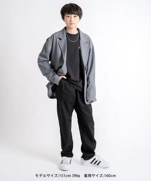 GLAZOS（グラソス）の「[テーパード]アソート・シェフパンツ（その他パンツ・キッズ・ブラック/カーキ/ベージュ/アイボリー/チャコールグレー/マルチ/ブルー・150cm/170cm/140cm/160cm）」の18枚目の写真