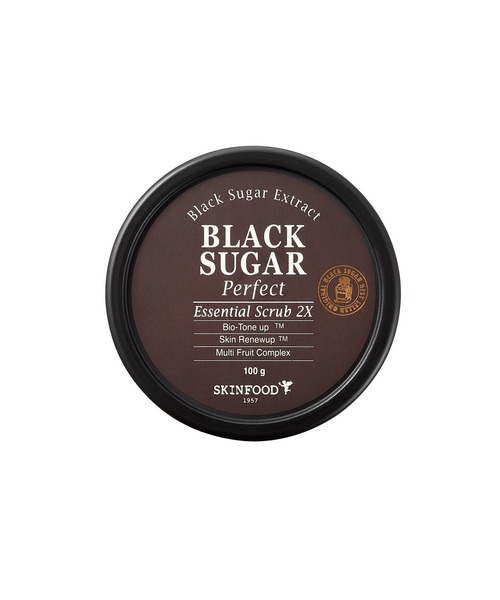 SKINFOOD（スキンフード）の「ブラックシュガー パーフェクト エッセンシャル スクラブ 2X 100g（フェイススクラブ/ピーリング・レディース・その他・FREE）」の4枚目の写真
