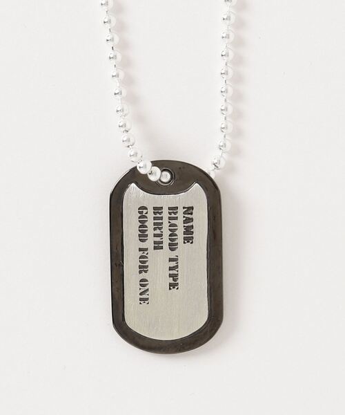 AVIREX(アヴィレックス)の「【直営店限定】AVX ドッグタグ/DOG TAG NECKLACE / AVIREX / アヴィレックス(ネックレス・メンズ・シルバー・F)」の3枚目の写真