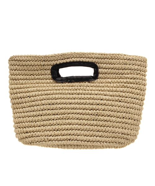 one after another NICE CLAUP（ワンアフターアナザーナイスクラップ）の「【ナイスクラップ】リボンかごバック（かごバッグ・レディース・レッド/ブラック・FREE）」の5枚目の写真