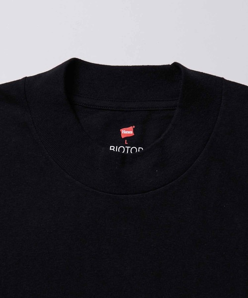HANES(ヘインズ)の「【Hanes for BIOTOP】RECYCLE COTTON MOCK NECK T-SHIRTS(2枚パック)/Unisex(Tシャツ/カットソー・メンズ・その他/ホワイト系その他・M/S/L/XL)」の6枚目の写真