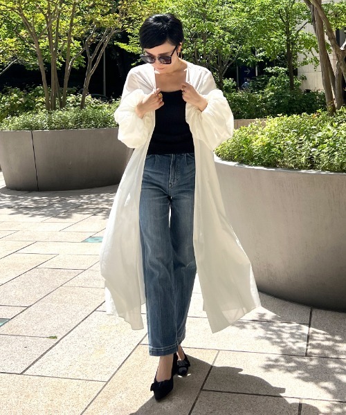 ボリューム袖シアートップス