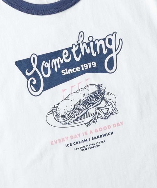 SOMETHING(サムシング)の「【SOMETHING】ヴィンテージリンガーTシャツ(Tシャツ/カットソー・レディース・ネイビー・L/M)」の5枚目の写真