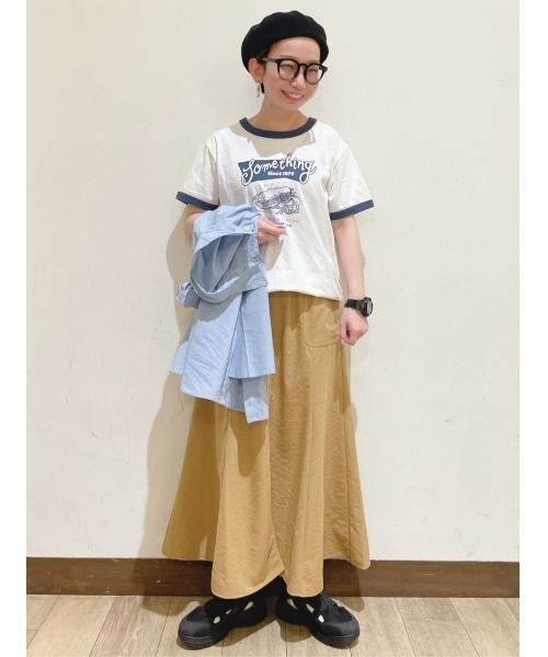 SOMETHING(サムシング)の「【SOMETHING】ヴィンテージリンガーTシャツ(Tシャツ/カットソー・レディース・ネイビー・L/M)」の7枚目の写真