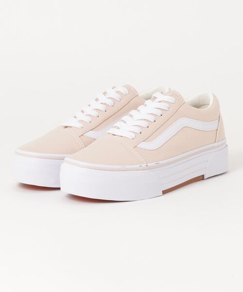 VANS(バンズ)の「VANS ヴァンズ OLD SKOOL CHKY オールドスクール CHKY V36CF CHKY PINK/WHITE(スニーカー・メンズ・ピンク・7h/5/4/5h/4h/7/8/6h/6)」の2枚目の写真