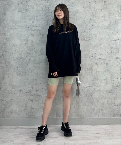 EPIMI E'PIMMY(エピミエピミー)の「リブカットバイカーパンツ(その他パンツ・レディース・ミント/杢グレー/ブラック/サックスブルー・MEDIUM)」の9枚目の写真