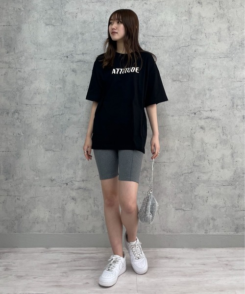 EPIMI E'PIMMY(エピミエピミー)の「リブカットバイカーパンツ(その他パンツ・レディース・ミント/杢グレー/ブラック/サックスブルー・MEDIUM)」の7枚目の写真