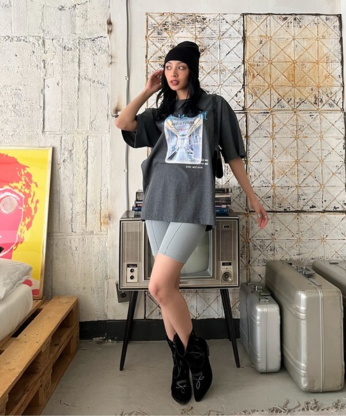 EPIMI E'PIMMY(エピミエピミー)の「リブカットバイカーパンツ(その他パンツ・レディース・ミント/杢グレー/ブラック/サックスブルー・MEDIUM)」の16枚目の写真