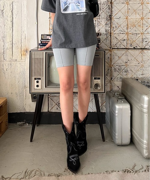 EPIMI E'PIMMY(エピミエピミー)の「リブカットバイカーパンツ(その他パンツ・レディース・ミント/杢グレー/ブラック/サックスブルー・MEDIUM)」の17枚目の写真