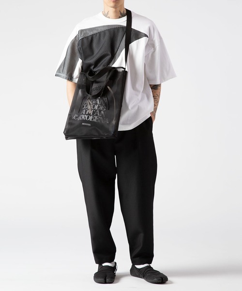 yoshiokubo（ヨシオクボ）の「yoshiokubo ヨシオクボ / TOTE BAG "A" 2WAYトートバッグ / YKS23906（トートバッグ・メンズ・ブラック/ベージュ・FREE）」の3枚目の写真