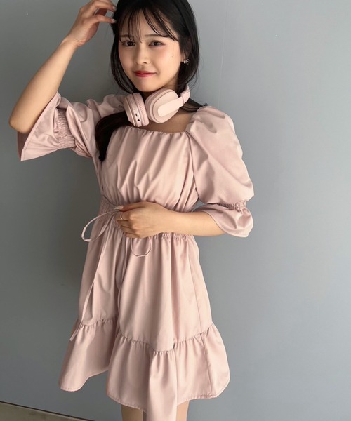 LIMMSE（リムズ）の「【LIMMSE】キャンディースリーブコットンチュニック（チュニック・レディース・ピンク/オフホワイト/サックスブルー/ブラック・FREE）」の4枚目の写真