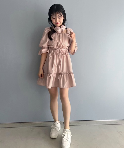 LIMMSE（リムズ）の「【LIMMSE】キャンディースリーブコットンチュニック（チュニック・レディース・ピンク/オフホワイト/サックスブルー/ブラック・FREE）」の18枚目の写真