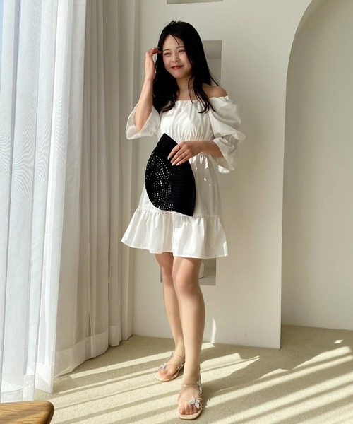 LIMMSE（リムズ）の「【LIMMSE】キャンディースリーブコットンチュニック（チュニック・レディース・ピンク/オフホワイト/サックスブルー/ブラック・FREE）」の6枚目の写真