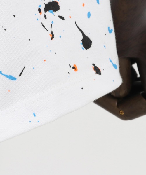 CAMBIO(カンビオ)の「mt8439-Splash Paint Tee Tシャツ(Tシャツ/カットソー・メンズ・ホワイト/ブラック・S/M/L)」の21枚目の写真