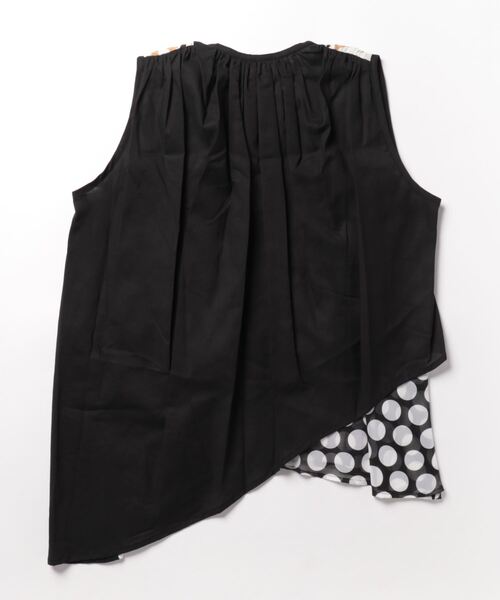 gomme（ゴム）の「リーフプリント　ギャザードッキングブラウス（シャツ/ブラウス・レディース・ホワイト/ブラック・MEDIUM）」の17枚目の写真