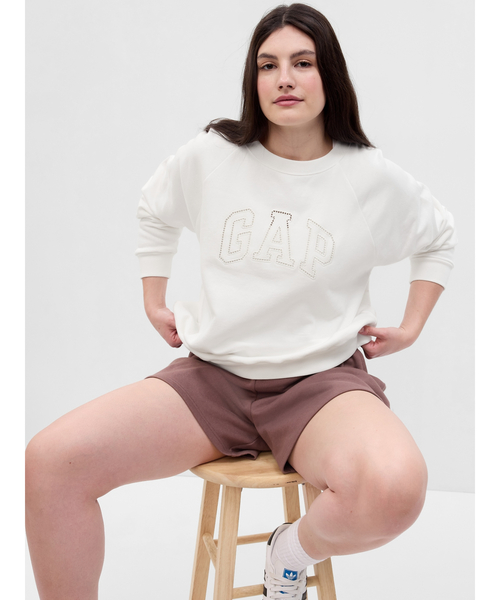 GAP(ギャップ)の「ヴィンテージ ソフトGAPアーチロゴ入りスウェット・トレーナー(スウェット・レディース・ホワイト/オフホワイト/ブラック・XXS/XL/L/M/S/XS)」の10枚目の写真