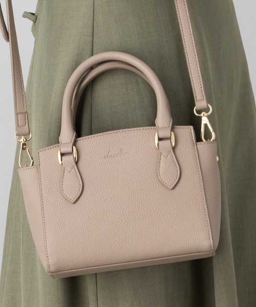 dazzlin（ダズリン）の「dazzlin/ダズリン　シュリンク２wayミニハンド（ハンドバッグ・レディース・ベージュ系その他/ブルー系その他/ローズ/ブラック/アイボリー・FREE）」の4枚目の写真