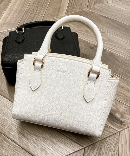 dazzlin（ダズリン）の「dazzlin/ダズリン　シュリンク２wayミニハンド（ハンドバッグ・レディース・ベージュ系その他/ブルー系その他/ローズ/ブラック/アイボリー・FREE）」の2枚目の写真