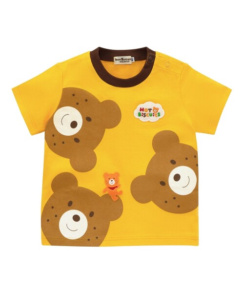 HOT BISCUITS（ホットビスケッツ）の「ひょっこりキャラクター 半袖Tシャツ（Tシャツ/カットソー・キッズ・ピンク/マルチ/イエロー/ホワイト×ピンク・110cm/90cm/100cm/80ｃｍ/120cm）」の3枚目の写真