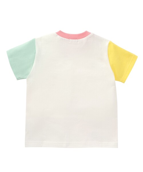 HOT BISCUITS（ホットビスケッツ）の「ひょっこりキャラクター 半袖Tシャツ（Tシャツ/カットソー・キッズ・ピンク/マルチ/イエロー/ホワイト×ピンク・110cm/90cm/100cm/80ｃｍ/120cm）」の8枚目の写真
