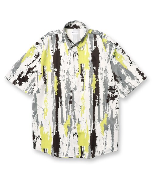 tk.TAKEO KIKUCHI(ティーケータケオキクチ)の「◆柄アソート半袖シャツ(シャツ/ブラウス・メンズ・ブラック系2/ブルー系2/ライトグレー系3/ネイビー系9/ホワイト系1/ブラック系3/ブラック系/ベージュ系4・01/02/03)」の9枚目の写真