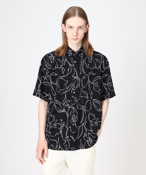 tk.TAKEO KIKUCHI(ティーケータケオキクチ)の「◆柄アソート半袖シャツ(シャツ/ブラウス・メンズ・ブラック系2/ブルー系2/ライトグレー系3/ネイビー系9/ホワイト系1/ブラック系3/ブラック系/ベージュ系4・01/02/03)」の21枚目の写真