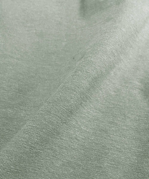 Fizz（フィズ）の「【Fizz/フィズ】　胸ポケット付きラウンドヘムビッグTシャツ（Tシャツ/カットソー・レディース・ブラック/アイボリー/ブルー/モカ/グリーン・L/M）」の18枚目の写真