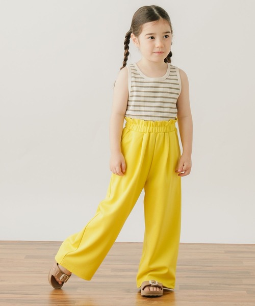 BAYFLOW（ベイフロー）の「ボーダータンクトップ（KIDS）（タンクトップ・キッズ・オレンジ/ブラック/オフホワイト・110cm/120cm/130cm/140cm）」の5枚目の写真