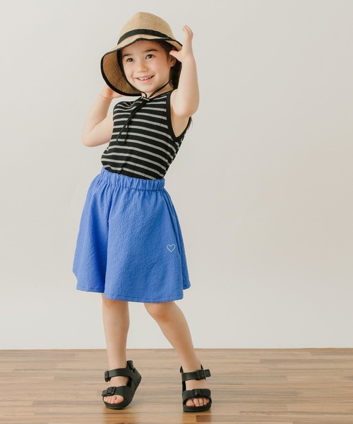 BAYFLOW（ベイフロー）の「ボーダータンクトップ（KIDS）（タンクトップ・キッズ・オレンジ/ブラック/オフホワイト・110cm/120cm/130cm/140cm）」の8枚目の写真