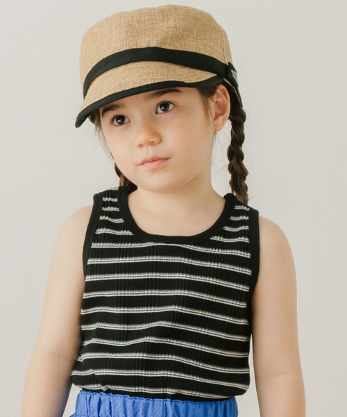 BAYFLOW（ベイフロー）の「ボーダータンクトップ（KIDS）（タンクトップ・キッズ・オレンジ/ブラック/オフホワイト・110cm/120cm/130cm/140cm）」の9枚目の写真