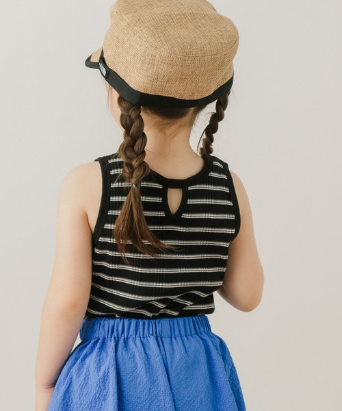 BAYFLOW（ベイフロー）の「ボーダータンクトップ（KIDS）（タンクトップ・キッズ・オレンジ/ブラック/オフホワイト・110cm/120cm/130cm/140cm）」の10枚目の写真