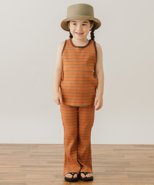 BAYFLOW（ベイフロー）の「ボーダータンクトップ（KIDS）（タンクトップ・キッズ・オレンジ/ブラック/オフホワイト・110cm/120cm/130cm/140cm）」の11枚目の写真