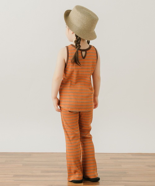 BAYFLOW（ベイフロー）の「ボーダータンクトップ（KIDS）（タンクトップ・キッズ・オレンジ/ブラック/オフホワイト・110cm/120cm/130cm/140cm）」の12枚目の写真